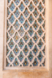 Directly above shot of patterned wall