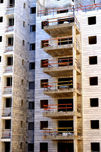 View of modern building in construction 