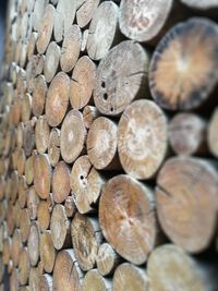 Full frame shot of logs