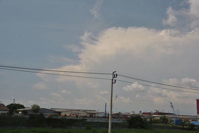 Low angle view of buildings against sky