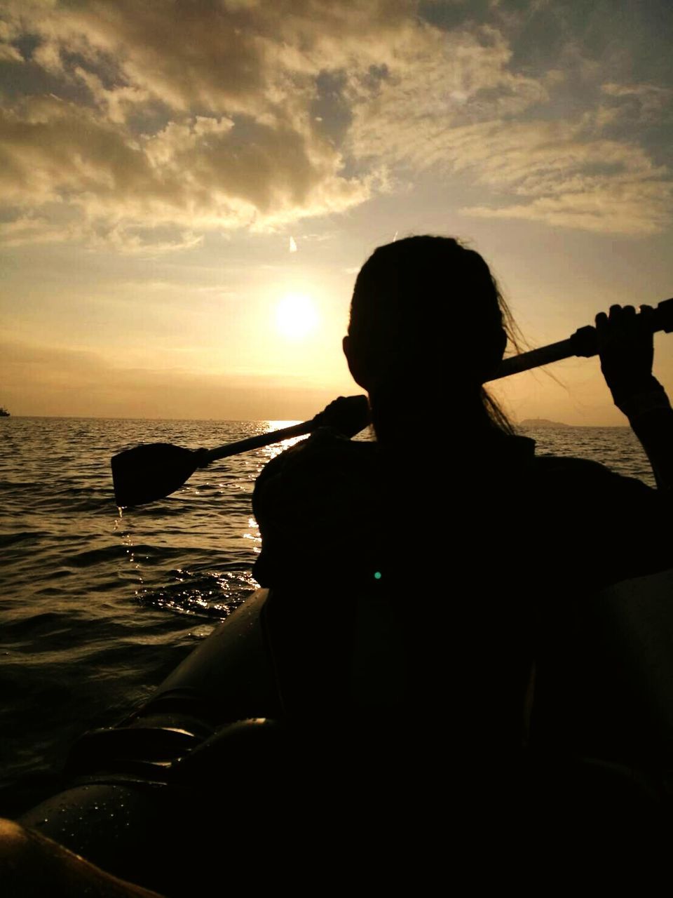 SILHOUETTE PEOPLE AGAINST SEA DURING SUNSET