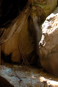 Rock formation in water