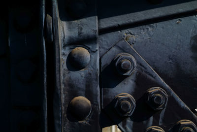 Full frame shot of old metallic door