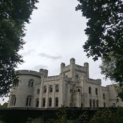 Low angle view of historic building against sky