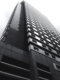 Low angle view of modern building against sky