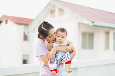Happy mother with daughter
