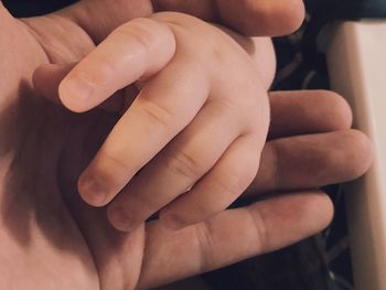 Close-up of hands