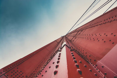 Low angle view of bridge against sky