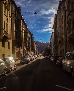 City street at night