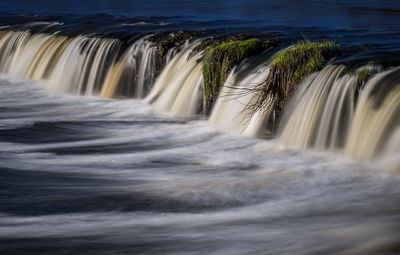 Scenic view of waterfall