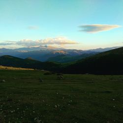 Scenic view of landscape against sky