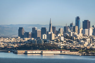 View of city at waterfront