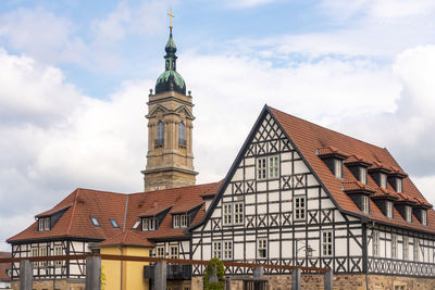 Low angle view of building against sky