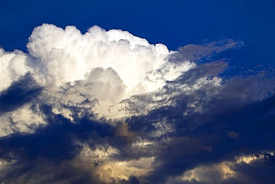 Low angle view of clouds in sky