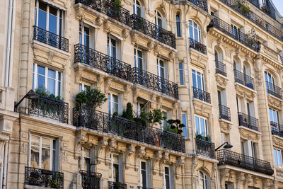 Low angle view of buildings in city