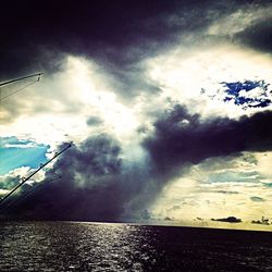 Cloudy sky over sea