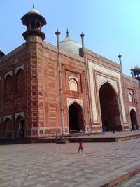 View of historical building against clear sky