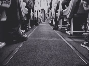 Woman walking on road