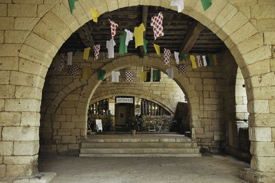 Entrance of historic building