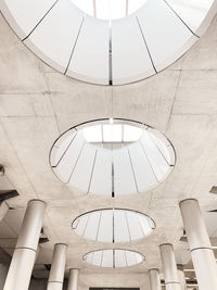 Low angle view of spiral staircase