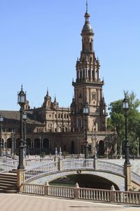Built structure against clear blue sky
