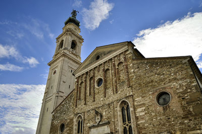 Low angle view of historic building against sky