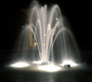 Fountain at night