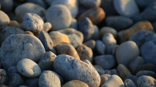 Full frame shot of pebbles