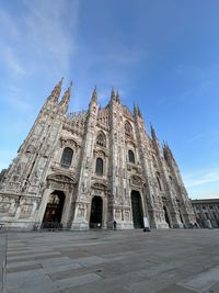 Low angle view of milan cathedral- duomo