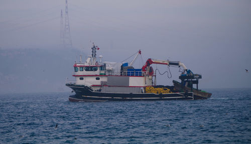 Boats in sea