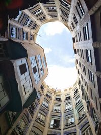 Low angle view of buildings against sky