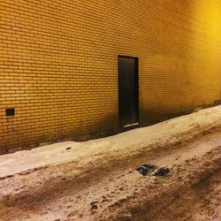 Built structure in winter