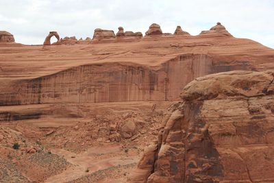 Scenic view of rock formations