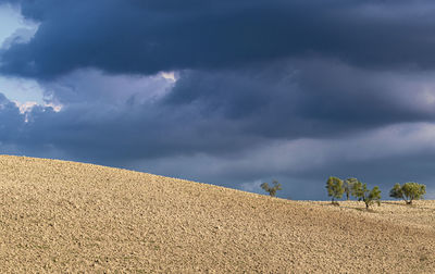 Panoramic view of land against sky