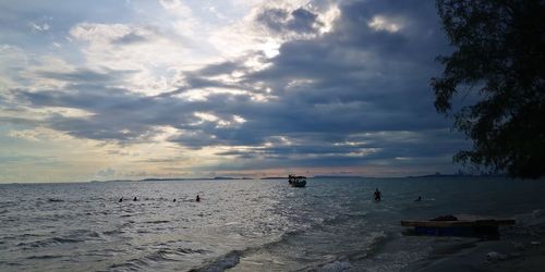 Scenic view of sea against sky