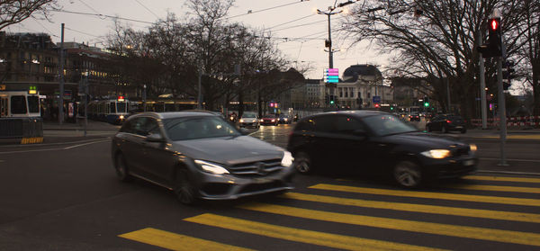 Traffic on road