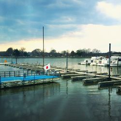 Boats in river