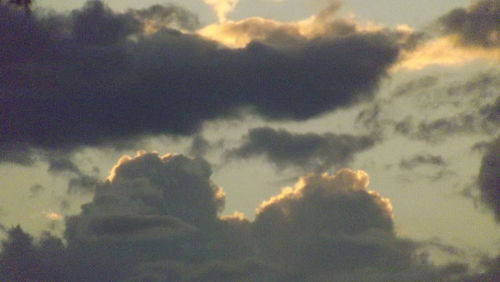 Low angle view of sky during sunset