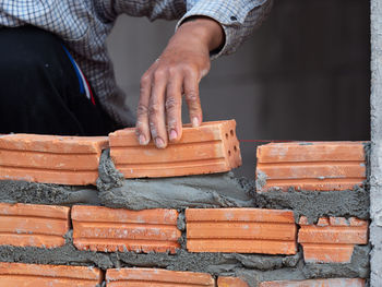 Man working on wood