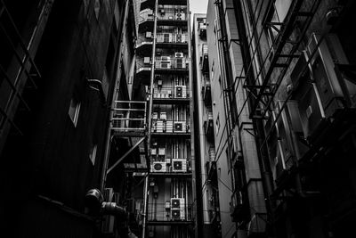 Low angle view of modern buildings in city