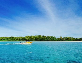 Scenic view of calm sea against sky