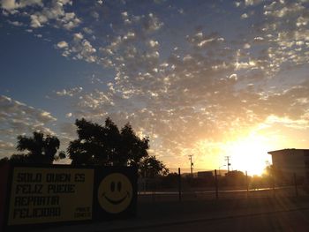 Road at sunset