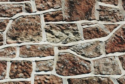 Full frame shot of stone wall