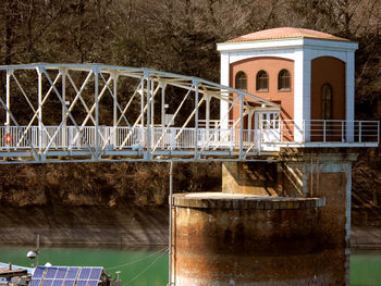 View of bridge over building