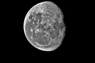 Close-up of moon against sky at night