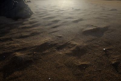Low section of surf on beach