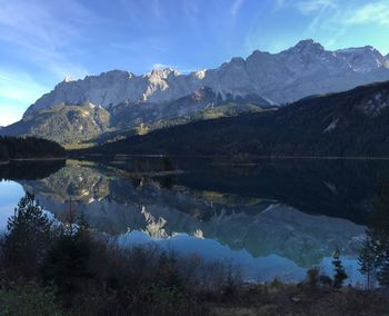 Scenic view of lake