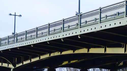 Low angle view of bridge against sky
