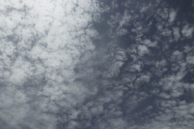 Low angle view of clouds in sky