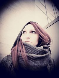 Portrait of beautiful young woman